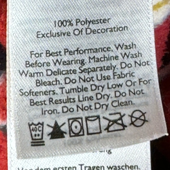 Eddie Bauer Quarter Zip Aztec Print Pullover Fleece Red Women's Size XS - Picture 5 of 9